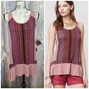 Weston Wear Red Mix Print Yavapai Swing Tank